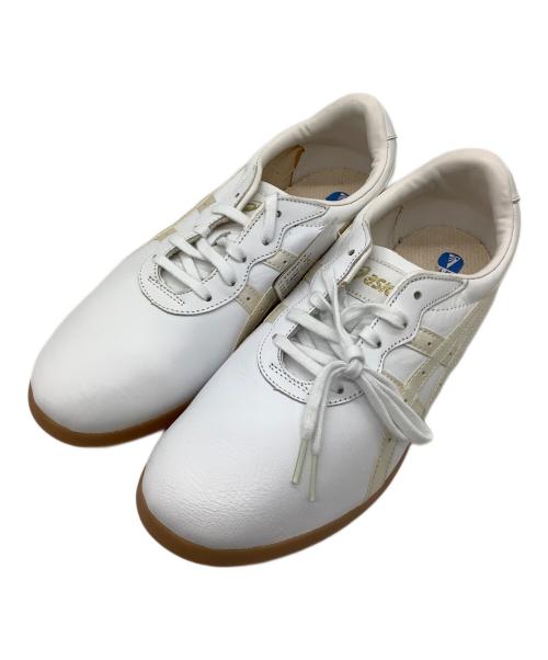 asics（アシックス）asics (アシックス) ウーシュー　スニーカー ホワイト×ベージュ サイズ:26.0の古着・服飾アイテム