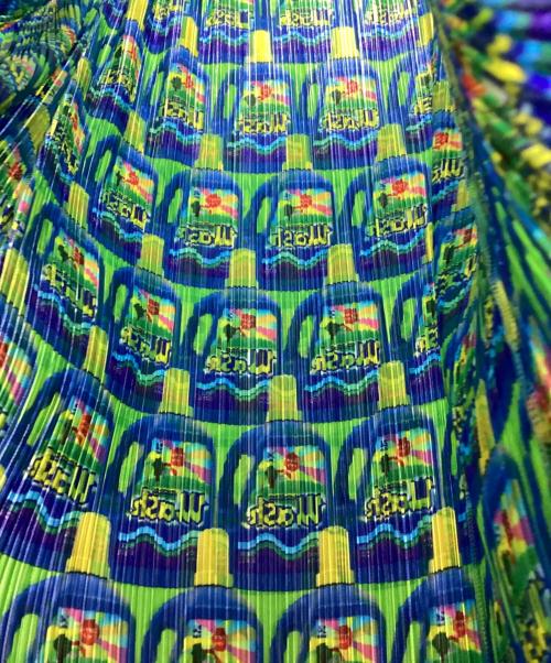 PLEATS PLEASE（プリーツプリーズ）PLEATS PLEASE (プリーツプリーズ) ミディスカート グリーン×ブルー サイズ:5の古着・服飾アイテム