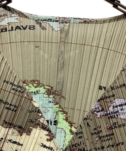 PLEATS PLEASE（プリーツプリーズ）PLEATS PLEASE (プリーツプリーズ) 薄手カーディガン ベージュ サイズ:3の古着・服飾アイテム