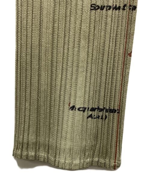 PLEATS PLEASE（プリーツプリーズ）PLEATS PLEASE (プリーツプリーズ) 薄手カーディガン ベージュ サイズ:3の古着・服飾アイテム