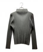 PLEATS PLEASEプリーツプリーズ）の古着「長袖ブラウス」｜グレー