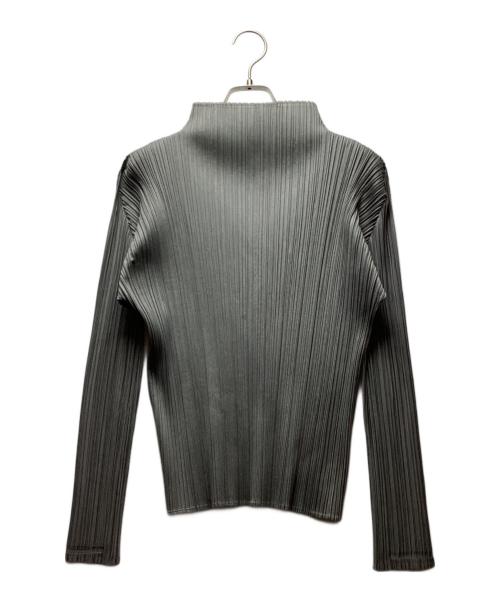 PLEATS PLEASE（プリーツプリーズ）PLEATS PLEASE (プリーツプリーズ) 長袖ブラウス グレー サイズ:3の古着・服飾アイテム