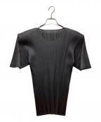 PLEATS PLEASEプリーツプリーズ）の古着「半袖ブラウス」｜グレー