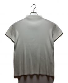 PLEATS PLEASE（プリーツプリーズ）の古着「半袖ブラウス」｜ホワイト