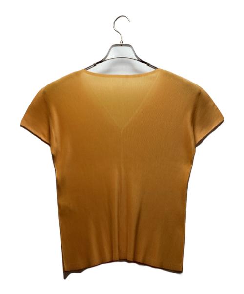 PLEATS PLEASE（プリーツプリーズ）PLEATS PLEASE (プリーツプリーズ) 半袖ブラウス オレンジ サイズ:3の古着・服飾アイテム