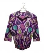 PLEATS PLEASEプリーツプリーズ）の古着「半袖シャツ」｜パープル