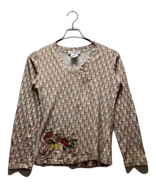 Christian Dior（クリスチャン ディオール）Christian Dior (クリスチャン ディオール) 長袖カットソー ベージュ サイズ:8の古着・服飾アイテム