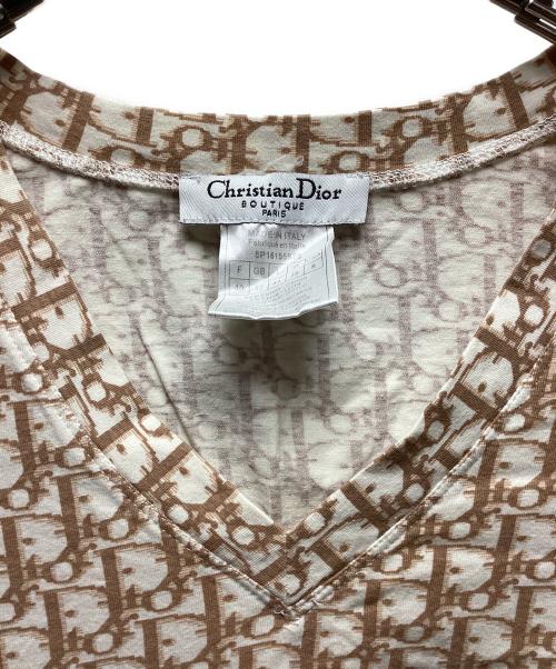 Christian Dior（クリスチャン ディオール）Christian Dior (クリスチャン ディオール) 長袖カットソー ベージュ サイズ:8の古着・服飾アイテム