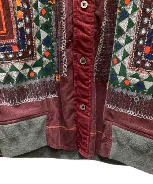 sacai（サカイ）sacai (サカイ) コーデュロイシャツ ワインレッド サイズ:3の古着・服飾アイテム