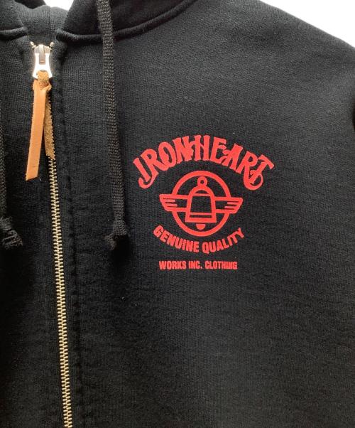 IRON HEART（アイアンハート）IRON HEART (アイアンハート) パーカー ブラック サイズ:XLの古着・服飾アイテム