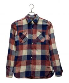 RRL（ダブルアールエル）の古着「ネルシャツ」｜レッド