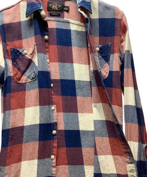 RRL（ダブルアールエル）RRL (ダブルアールエル) ネルシャツ レッド サイズ:Sの古着・服飾アイテム