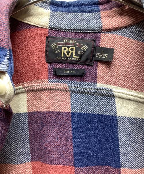 RRL（ダブルアールエル）RRL (ダブルアールエル) ネルシャツ レッド サイズ:Sの古着・服飾アイテム