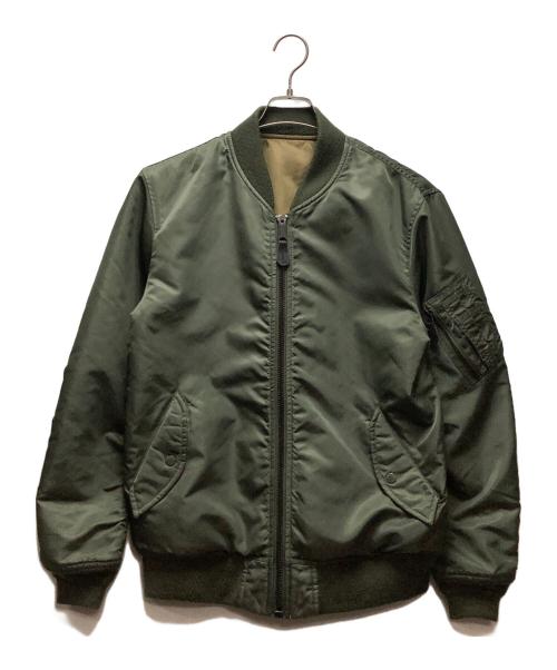 AVIREX（アヴィレックス）AVIREX (アヴィレックス) MA-1ジャケット グリーン サイズ:Lの古着・服飾アイテム