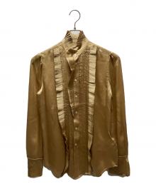 POLO RALPH LAUREN（ポロ・ラルフローレン）の古着「長袖ブラウス」｜ベージュ