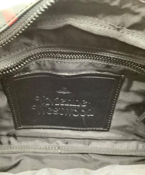 Vivienne Westwood（ヴィヴィアンウエストウッド）Vivienne Westwood (ヴィヴィアンウエストウッド) ボディーバッグ レッド×ブラック×グリーンの古着・服飾アイテム