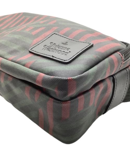 Vivienne Westwood（ヴィヴィアンウエストウッド）Vivienne Westwood (ヴィヴィアンウエストウッド) ボディーバッグ レッド×ブラック×グリーンの古着・服飾アイテム