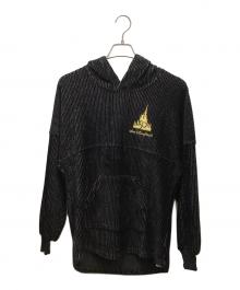 DISNEY（ディズニー）の古着「プルオーバーパーカー」｜ブラック×ゴールド