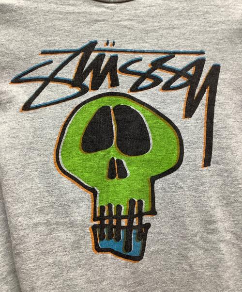 stussy（ステューシー）stussy (ステューシー) 長袖カットソー グレー サイズ:Mの古着・服飾アイテム