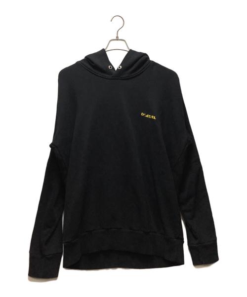 DIESEL（ディーゼル）DIESEL (ディーゼル) プルオーバーパーカー ブラック サイズ:XLの古着・服飾アイテム