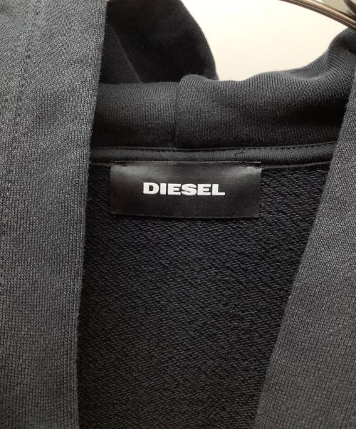 DIESEL（ディーゼル）DIESEL (ディーゼル) プルオーバーパーカー ブラック サイズ:XLの古着・服飾アイテム