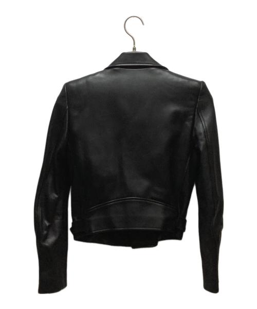 JOHN LAWRENCE SULLIVAN（ジョン ローレンス サリバン）JOHN LAWRENCE SULLIVAN (ジョン ローレンス サリバン) ラムレザージャケット ブラック サイズ:6の古着・服飾アイテム