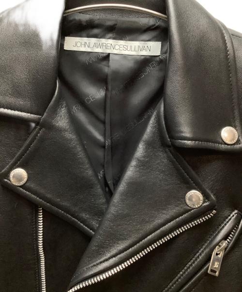 JOHN LAWRENCE SULLIVAN（ジョン ローレンス サリバン）JOHN LAWRENCE SULLIVAN (ジョン ローレンス サリバン) ラムレザージャケット ブラック サイズ:6の古着・服飾アイテム