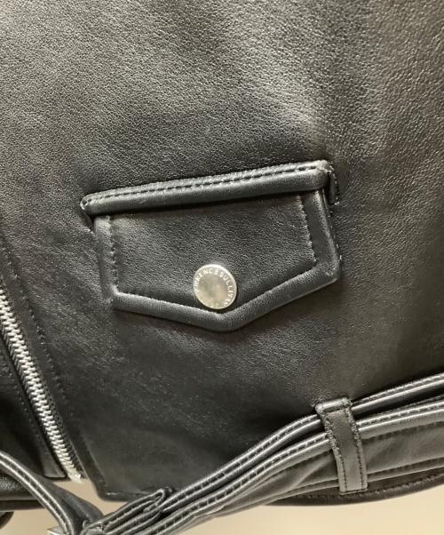 JOHN LAWRENCE SULLIVAN（ジョン ローレンス サリバン）JOHN LAWRENCE SULLIVAN (ジョン ローレンス サリバン) ラムレザージャケット ブラック サイズ:6の古着・服飾アイテム