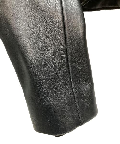 JOHN LAWRENCE SULLIVAN（ジョン ローレンス サリバン）JOHN LAWRENCE SULLIVAN (ジョン ローレンス サリバン) ラムレザージャケット ブラック サイズ:6の古着・服飾アイテム