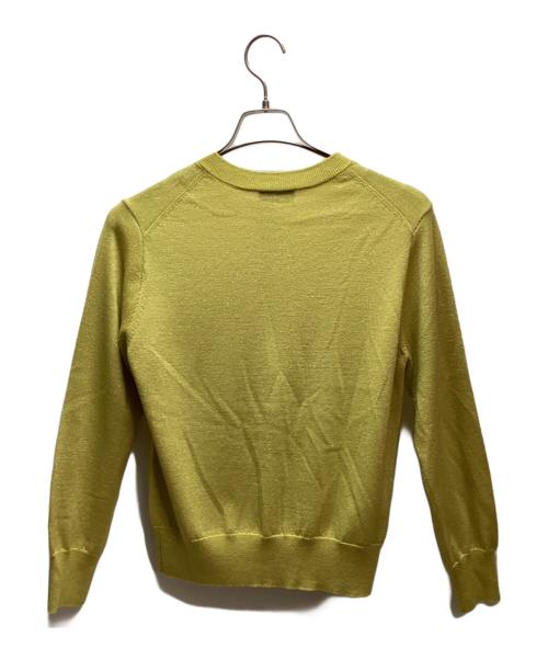 SHIPS Primary navy label（シップス プライマリー ネイビー レーベル）SHIPS Primary navy label (シップス プライマリー ネイビー レーベル) 薄手カーディガン イエロー サイズ:Fの古着・服飾アイテム