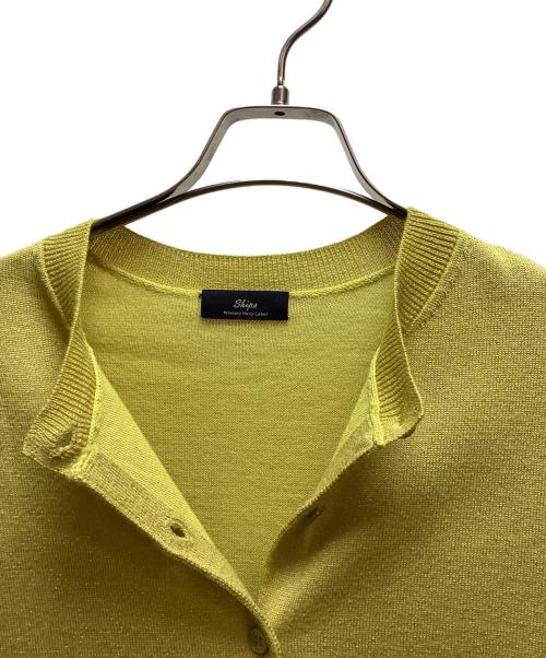 SHIPS Primary navy label（シップス プライマリー ネイビー レーベル）SHIPS Primary navy label (シップス プライマリー ネイビー レーベル) 薄手カーディガン イエロー サイズ:Fの古着・服飾アイテム