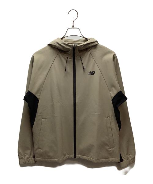 NEW BALANCE（ニューバランス）NEW BALANCE (ニューバランス) フーデットウーブンジャケット ベージュ サイズ:Mの古着・服飾アイテム