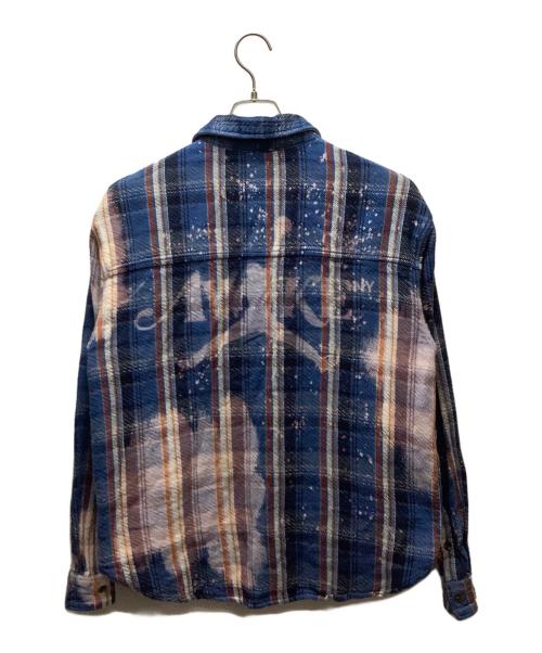 NIKE（ナイキ）NIKE (ナイキ) フランネルシャツ ブルー サイズ:Mの古着・服飾アイテム