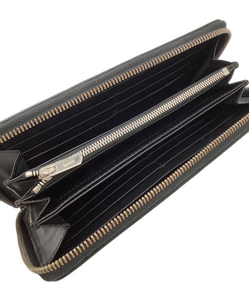 BALLY（バリー）BALLY (バリー) ラウンドファスナー財布 ブラックの古着・服飾アイテム