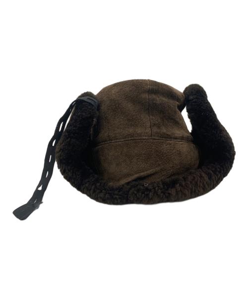 ノーブランド（ノーブランド）ノーブランド (ノーブランド) フライトハット ブラウンの古着・服飾アイテム