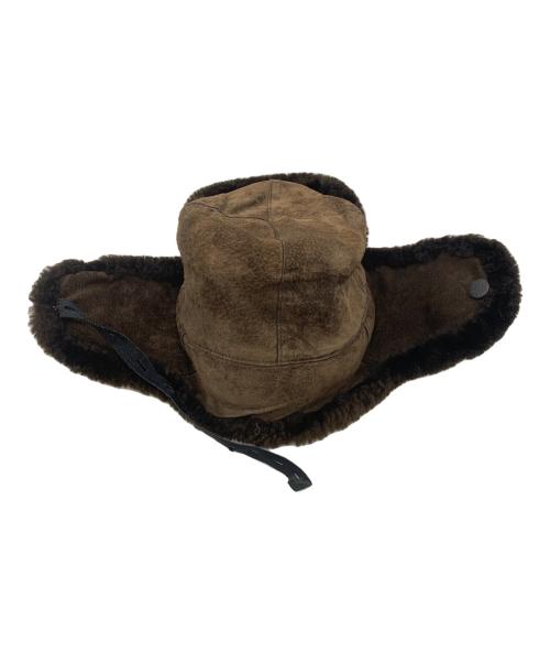 ノーブランド（ノーブランド）ノーブランド (ノーブランド) フライトハット ブラウンの古着・服飾アイテム