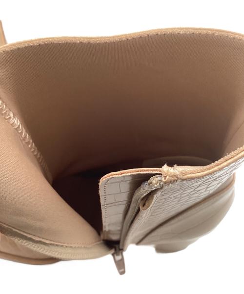 darich（ダーリッチ）darich (ダーリッチ) ミドルブーツ ベージュ サイズ:Lの古着・服飾アイテム