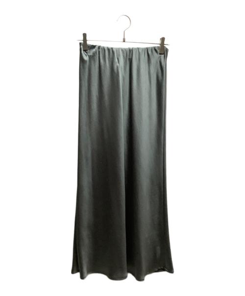 AuieF（アウィーエフ）AuieF (アウィーエフ) サテンスカート グレー サイズ:36 未使用品の古着・服飾アイテム