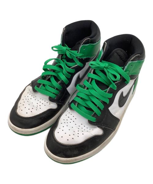 NIKE（ナイキ）NIKE (ナイキ) Air Jordan 1 Retro High Lucky Green ブラック×グリーン サイズ:27の古着・服飾アイテム