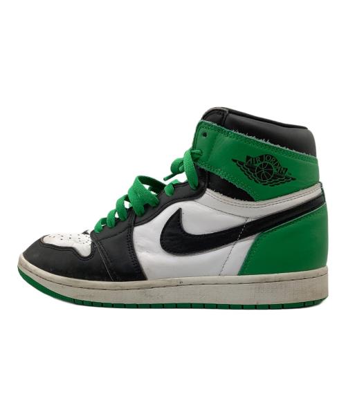 NIKE（ナイキ）NIKE (ナイキ) Air Jordan 1 Retro High Lucky Green ブラック×グリーン サイズ:27の古着・服飾アイテム