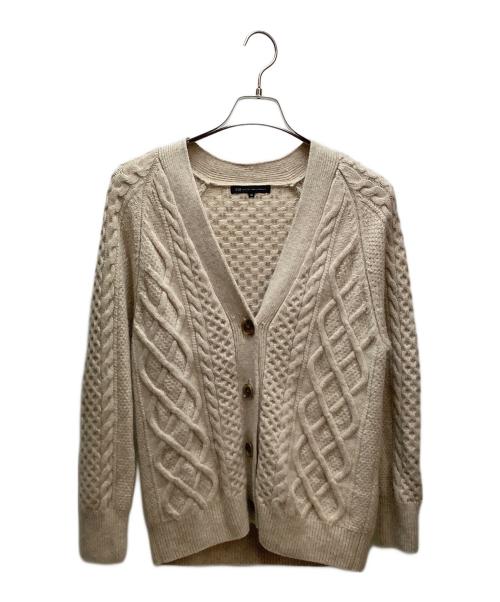 23区（ニジュウサンク）23区 (ニジュウサンク) 厚手カーディガン アイボリー サイズ:Sの古着・服飾アイテム