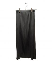 PLEATS PLEASE（プリーツプリーズ）の古着「プリーツスカート」｜グレー