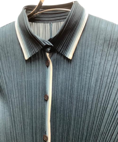 PLEATS PLEASE（プリーツプリーズ）PLEATS PLEASE (プリーツプリーズ) 長袖シャツ グリーン サイズ:SIZE3の古着・服飾アイテム