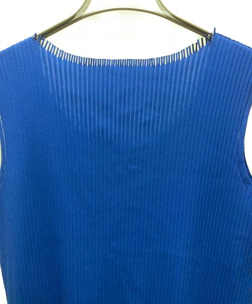 PLEATS PLEASE（プリーツプリーズ）PLEATS PLEASE (プリーツプリーズ) ノースリーブカットソー ブルー サイズ:3の古着・服飾アイテム