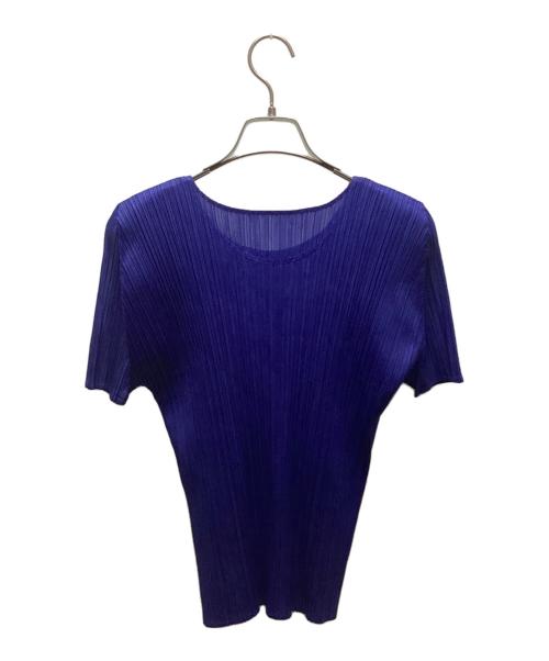 PLEATS PLEASE（プリーツプリーズ）PLEATS PLEASE (プリーツプリーズ) 半袖カットソー ブルー サイズ:Size 3の古着・服飾アイテム