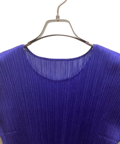 PLEATS PLEASE（プリーツプリーズ）PLEATS PLEASE (プリーツプリーズ) 半袖カットソー ブルー サイズ:Size 3の古着・服飾アイテム