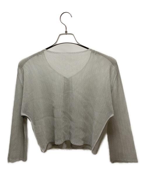 PLEATS PLEASE（プリーツプリーズ）PLEATS PLEASE (プリーツプリーズ) 薄手カーディガン ベージュ サイズ:3の古着・服飾アイテム