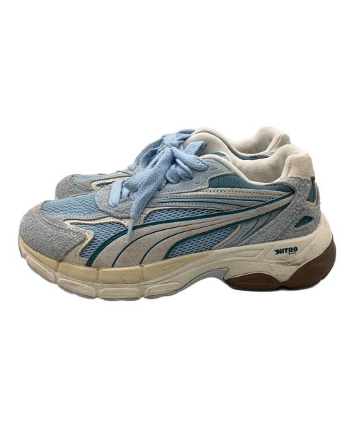 PUMA（プーマ）PUMA (プーマ) TEVERIS NITRO PASTEL（テバリスニトロパステル） スカイブルー サイズ:24.5の古着・服飾アイテム