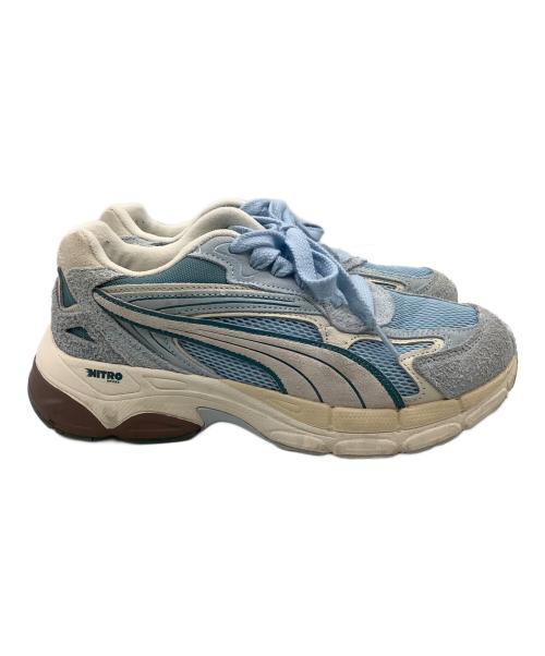 PUMA（プーマ）PUMA (プーマ) TEVERIS NITRO PASTEL（テバリスニトロパステル） スカイブルー サイズ:24.5の古着・服飾アイテム