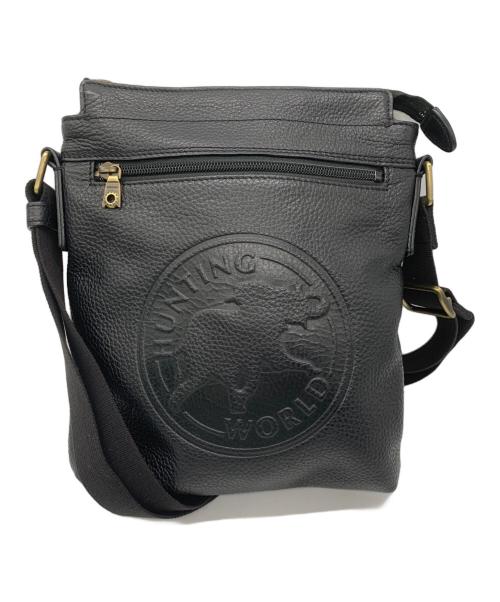 HUNTING WORLD（ハンティングワールド）HUNTING WORLD (ハンティングワールド) ショルダーバッグ ブラックの古着・服飾アイテム